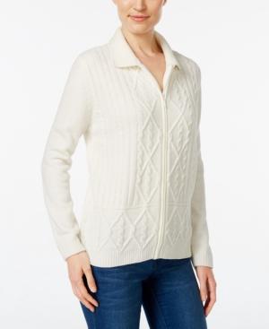 Alfred Dunner Twilight Point Chenille Cardigan