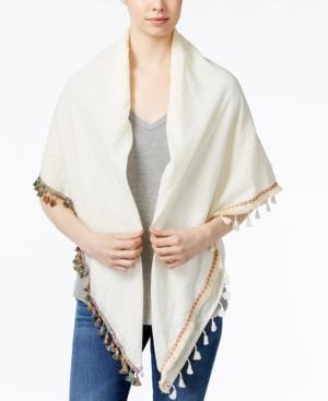 Steve Madden Catalunya Tassel Square Scarf & Swim Cover-up