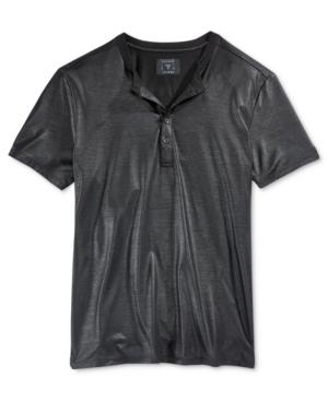 Guess Men's Short Sleeve Mason Shine Henley Shirt