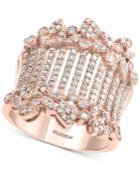Effy Diamond Statement Ring (1 Ct. T.w.) In 14k Rose Gold