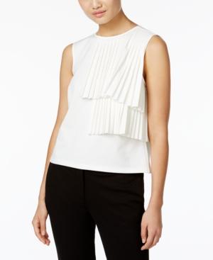 Catherine Malandrino Cynthia Pleated Tiered Top