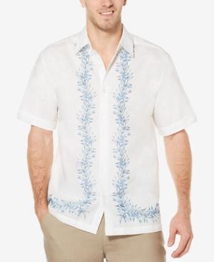 Cubavera Men's Linen Foliage Print Shirt