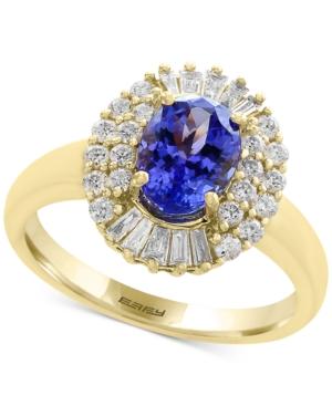 Tanzanite Royale By Effy Tanzanite (1-1/8 Ct. T.w.) And Diamond (1/2 Ct. T.w.) Ring In 14k Gold