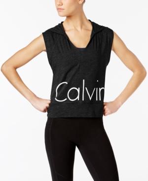 Calvin Klein Performance Logo Hooded Tank Top
