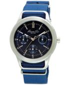 Kenneth Cole New York Men's Blue Nylon Strap Watch 44mm 10027883