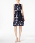 Jessica Howard Petite Floral-lace Illusion Dress