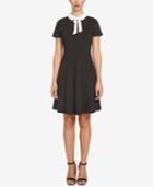 Cece Collared Fit & Flare Dress
