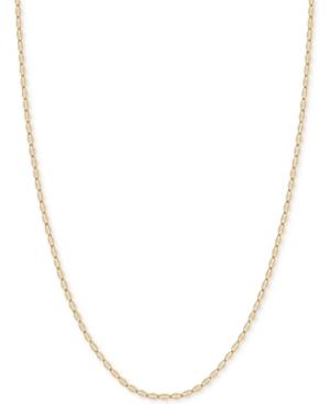 16 Flattened Link Chain Necklace In 14k Gold