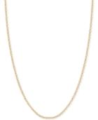 16 Flattened Link Chain Necklace In 14k Gold