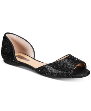 I.n.c. Women's Elsah Embellished D'orsay Flats, Created For Macy's Women's Shoes