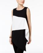 Alfani Prima Colorblocked Asymmetrical Top, Only At Macy's