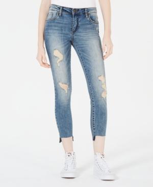 Sts Blue Emma Destructed Step-hem Skinny Jeans