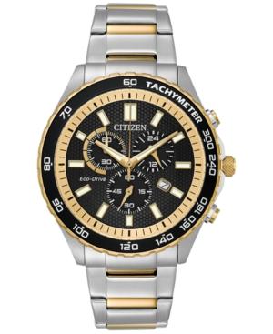 Citizen Eco-drive Men's Chronograph Sport Stainless Steel Bracelet Watch 43mm At2126-56e, A Macy's Exclusive Style