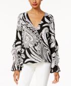 Anna Sui Loves Inc International Concepts Ruffled-sleeve Top, Created For Macy's