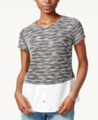 Maison Jules Printed Contrast Top, Created For Macy's