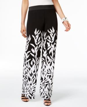 Alfani Petite Printed Wide-leg Pants, Created For Macy's