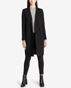 Dkny Long Open-front Blazer