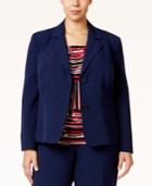 Kasper Plus Size Seamed Blazer