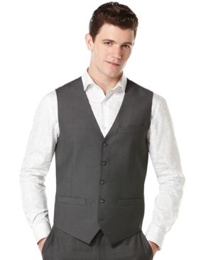 Perry Ellis Men's Big And Tall Twill Striped Vest