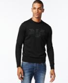 Armani Jeans Logo Graphic Long-sleeve Sweater