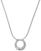 Skagen Silver-tone Circle Pendant Necklace Skj0308040