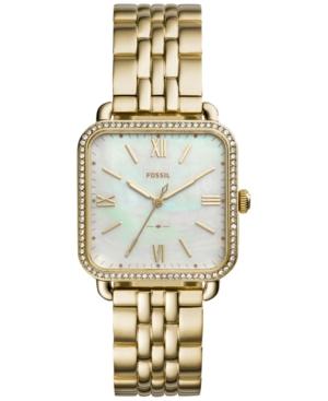 Fossil Women's Micah Gold-tone Stainless Steel Bracelet Watch 32x32mm