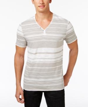 Inc International Concepts Men's Striped Y-neck T-shirt, Created For Macy's
