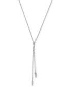 Bcbgeneration Silver-tone Pave Lariat Necklace