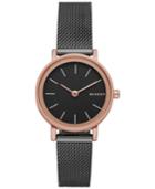 Skagen Women's Hald Two-tone Gunmetal Stainless Steel Mesh Bracelet Watch 26mm Skw2492