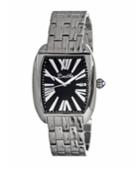 Bertha Quartz Anastasia Collection Silver And Black Stainless Steel Watch 36mm