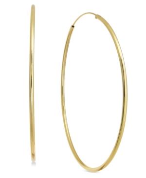 Essentials Endless Silver Plated Hoop Earrings