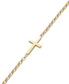 Giani Bernini 18k Gold Over Sterling Silver Bracelet, Sideways Cross Bracelet