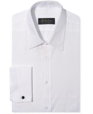 Michelsons Of London Dress Shirt, Chevron Texture Point Tuxedo Long-sleeved Shirt