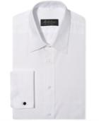 Michelsons Of London Dress Shirt, Chevron Texture Point Tuxedo Long-sleeved Shirt