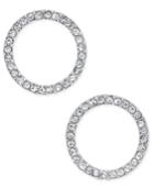 Inc International Concepts Silver-tone Pave Open Circle Drop Earrings, Only At Macy's