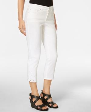 Charter Club Bristol Embroidered Capri Jeans, Created For Macy's
