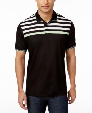 Club Room Men's Striped-yoke Polo, Created For Macy's