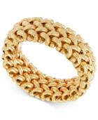 Italian Gold Woven Link Band In 14k Gold