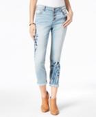Black Daisy Juniors' Jamie Best Friend Embroidered Boyfriend Jeans