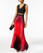 Betsey & Adam Illusion 2-pc. Ombre Gown
