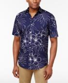 Club Room Men's Floral Sketch Cotton Shirt, Only At Macy's