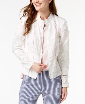 I.n.c. Fringed Floral-embroidered Jacket, Created For Macy's
