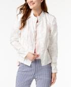 I.n.c. Fringed Floral-embroidered Jacket, Created For Macy's