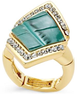 Thalia Sodi Gold-tone Textured Triangle Stretch Ring, Only At Macy's