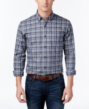 Club Room Men's Regular Fit Tartan Shirt, Only At Macy's