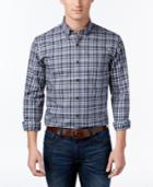 Club Room Men's Regular Fit Tartan Shirt, Only At Macy's