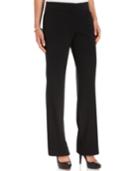 Jm Collection Petite Pants, Tummy Control Curvy Straight-leg Trouser