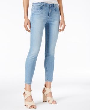 Maison Jules Embroidered Ankle Skinny Jeans, Only At Macy's