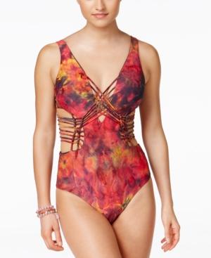 Becca Chakra Strappy Macrame One-piece Swimsuit Women's Swimsuit