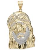 Two-tone Christ Pendant In 14k Gold & White Gold